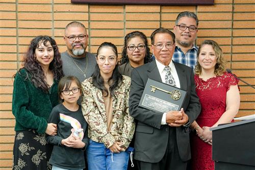 Mr. Alfonso Real earns Key to the District